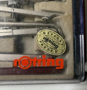 Rotring Set Convex Compass with Case Made in Germany Drafting Tool Set