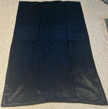 Chase Brand Large Heavy Animal Hair Buggy Sleigh Lap Black Blanket 81" x 50"