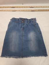 girl's elastic waist blue jean skirt by Soho Blue size 12