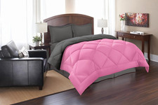 All Season Goose down Alternative Reversible 3-Piece Comforter Set- Available in