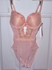 Floral Lace Mesh Teddy Bodysuit