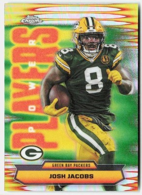 2025 Topps Chrome - Power Players Refractor #PP-20 Josh Jacobs