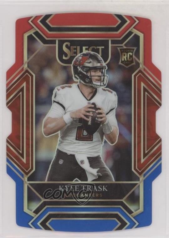 2021 Panini Select Club Level Red & Blue Prizm Die-Cut Kyle Trask #263 02i7