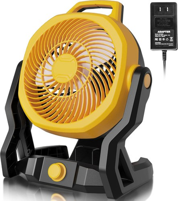 #ad Cordless Fan For Dewalt 20V Max Li ion Battery W AC Adapter 6 Speed Jobsite Fan $37.98