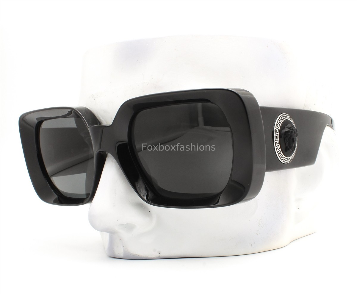 Versace Sunglasses VE 4473U GB1/87 Polished Black Silver 