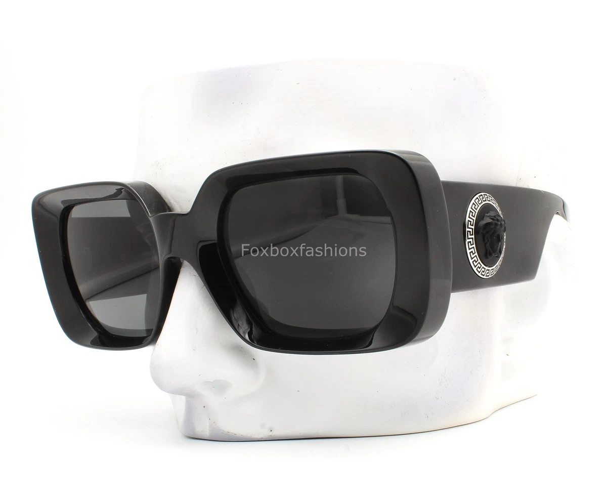Versace Black Women\'s Wraparound Sunglasses with Medusa Detail AUTHENTIC cute Versace Women main image 2