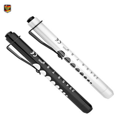 Stiftlampe RISEMART 2 Stück LED Taschenlampe mit Clip für Ärzte und Sch