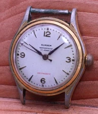 AUROCH 17 JEWELS CAL. R.D-344 MEN'S WRIST WATCH 33mm 17.7mm LUG FOR REPAIR (FP)