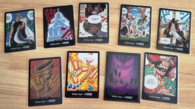 Konvolut 9 Karten DON ONE PIECE ( 7 Foil )