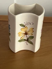FTD Floral Planter Vase 1981 Ceramic 4 Different Flowers Secla- Portugal Vintage