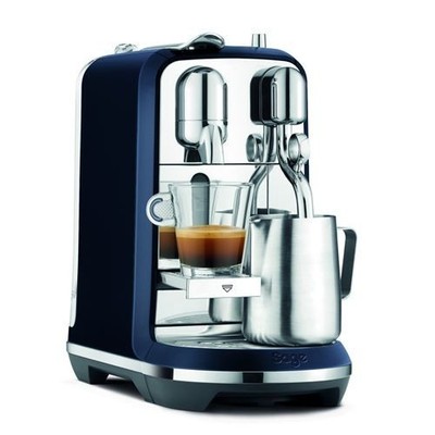 Sage Creatista Plus Zwetschgenblau Nespresso Kapselmaschine Silber Blau (Neu)
