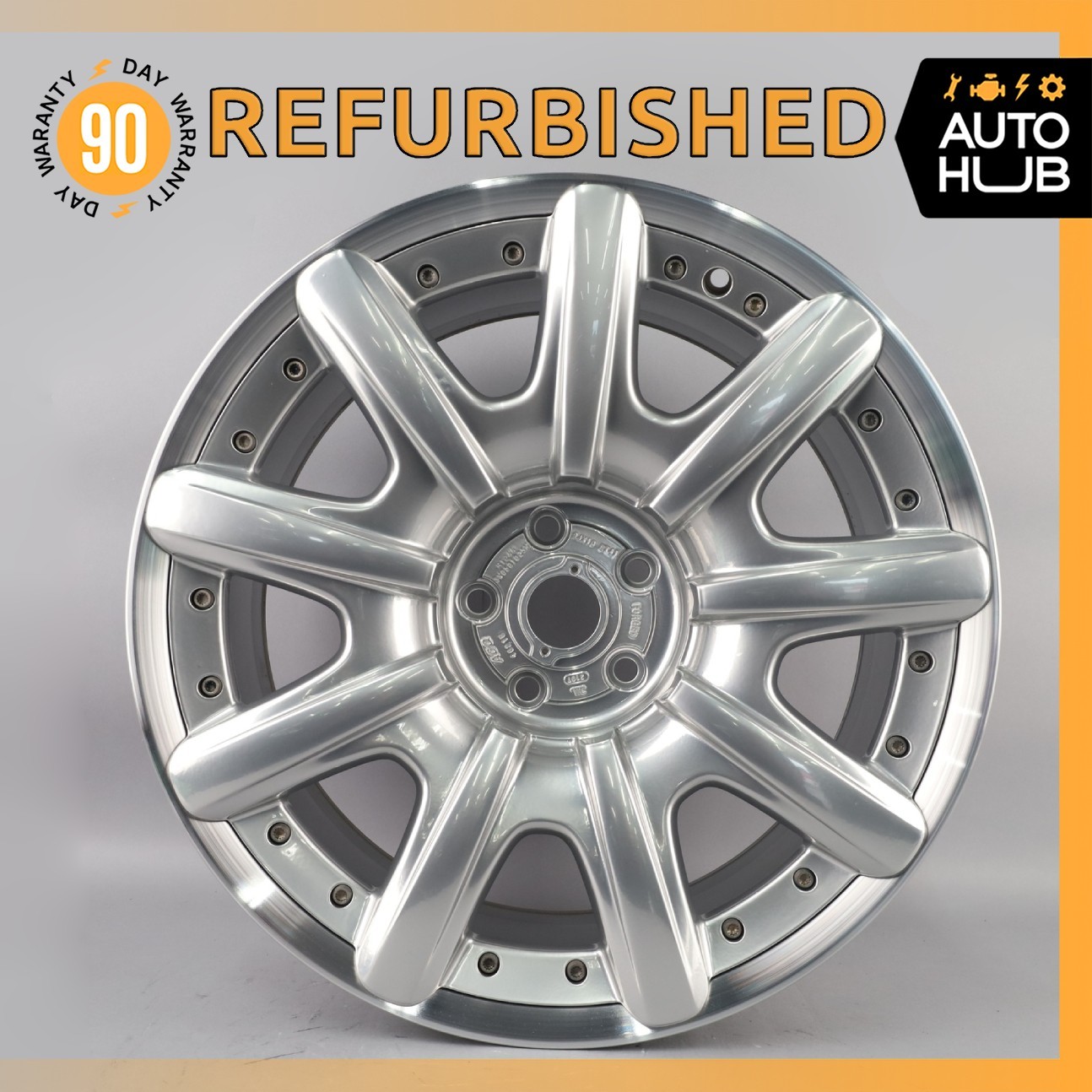 Bentley Continental GT GTC 9 x 19 19" Wheel Rim Silver 3W0601025K OEM