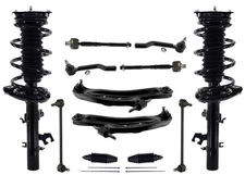 Front Struts Lower Control Arms Tie Rods & Links For Nissan Rogue 2014 2015 2020