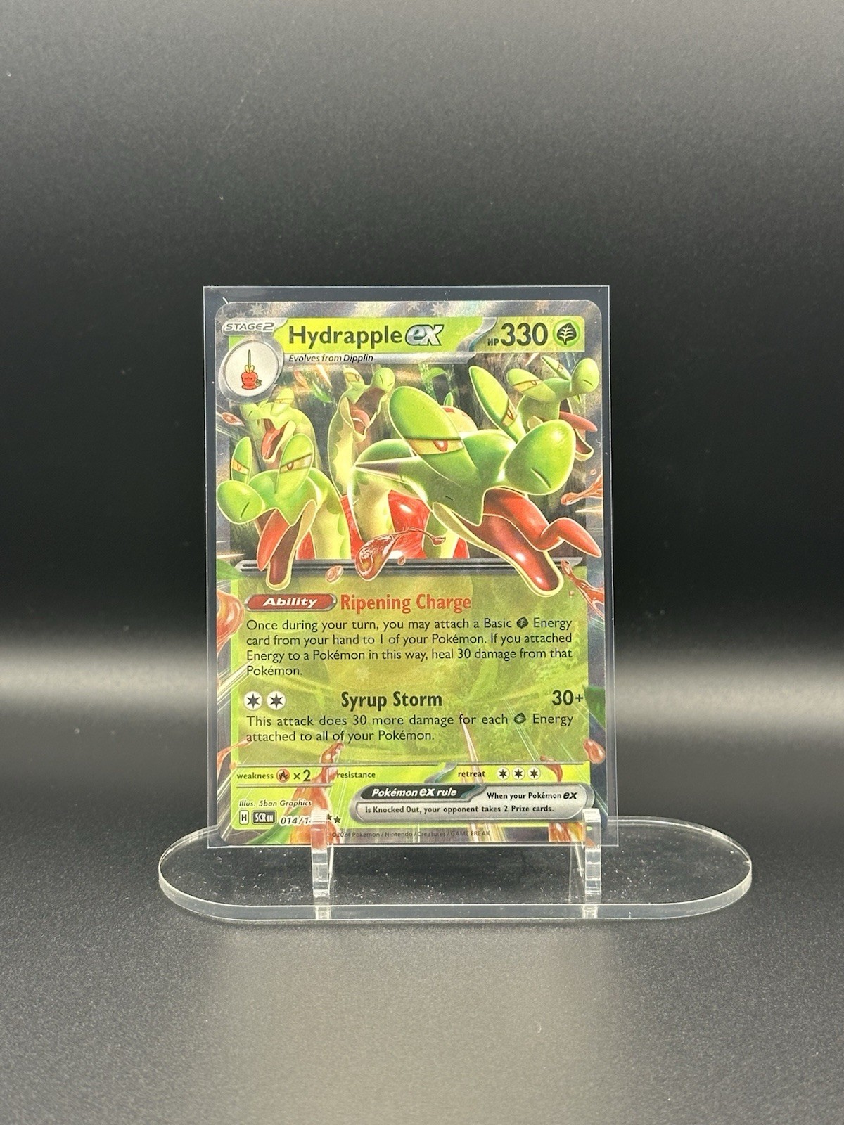 Pokémon Hydrapple EX TCG Card #014/142 Sv07: Stellar Crown Holo Near Mint