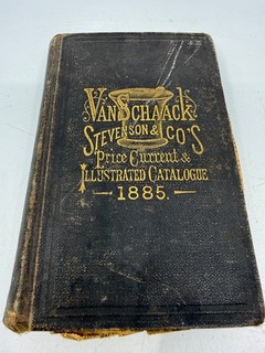 1885 VAN SCHAACK STEVENSON DRUG PHARMACY APOTHECARY PRICE CATALOG BOOK AS IS