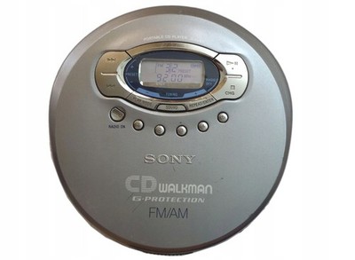 Sony CD Walkman - Portable CD Player - FM/AM Radio - Blue (D-FJ61
