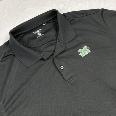 Marshall University Clique Shirt Mens XL Dark Gray NCAA Football Performance