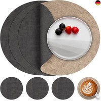 Myir Jun Tischsets Abwaschbar Leder Und Untersetzer, Doppelseitigen Platzset