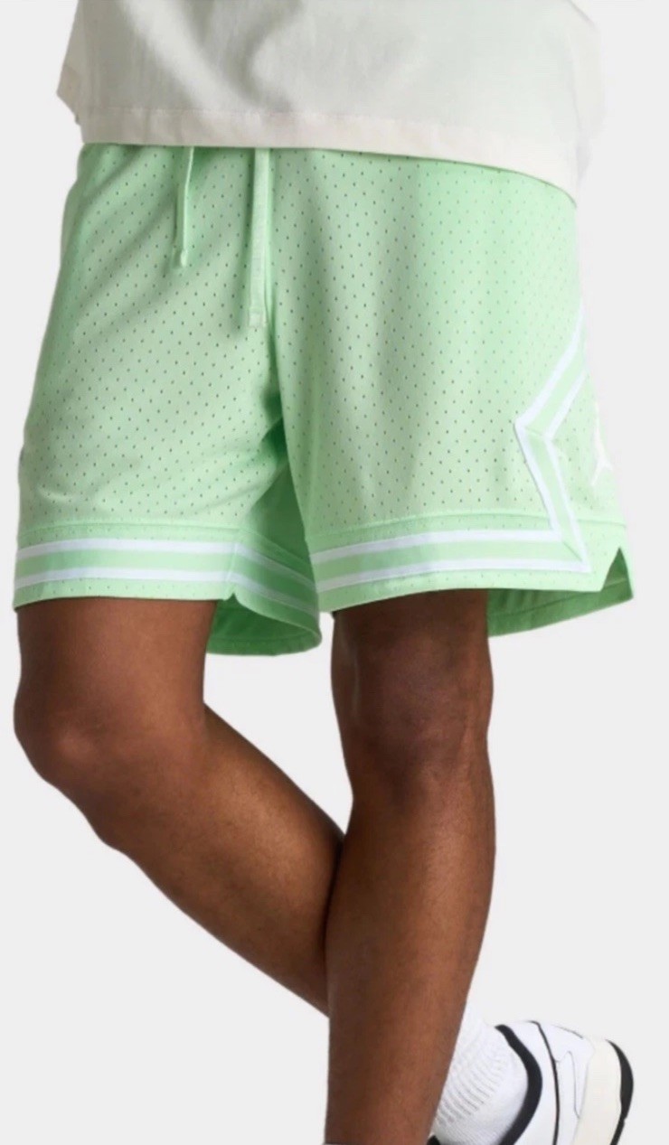 Jordan HF9910-376 Diamond Basketball Mesh Shorts Mint Green Size M 7390₽