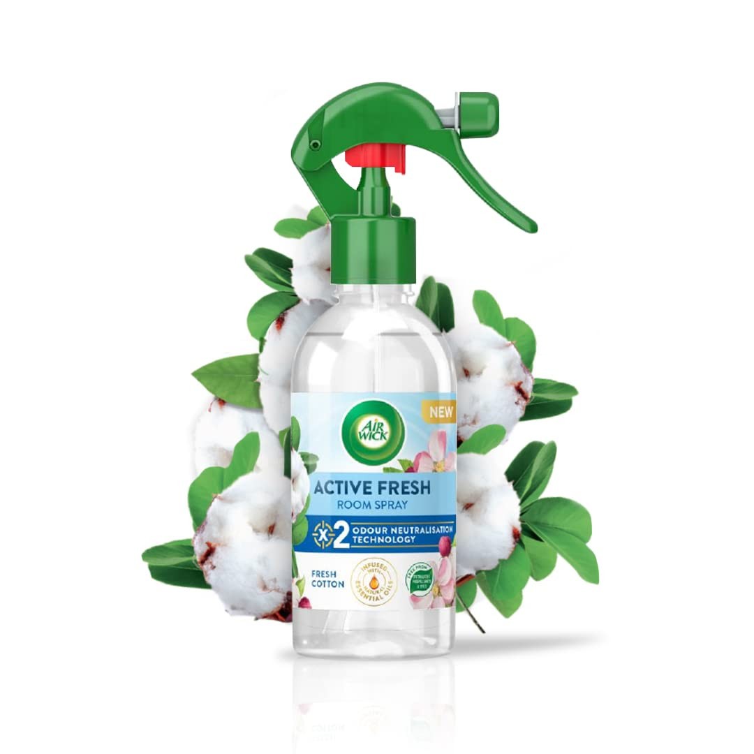 Airwick Air Wick Active Fresh Room Spray Fresh Cotton 237ml - Image 2