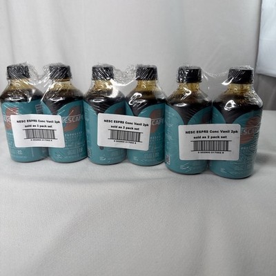 6 PC NESCAFE Espresso Concentrate Sweet Vanilla Coffee 10 Oz Bottles 5/2026