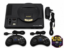 Sega Mega Drive Console Bundle 2 Controllers PSU AV Cable Full Setup