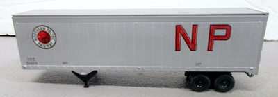 #ad #ad NORTHERN PACIFIC 40#x27; SEMI TRAILER HO=1 87 BUILT RTR 4 PIG YARD LAYOUT ATHEARN $11.98