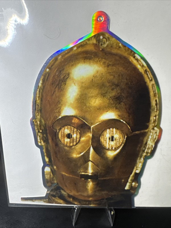 Star Wars Topps Chrome 2024 Costco Die Cut Heads Up C-3PO Card