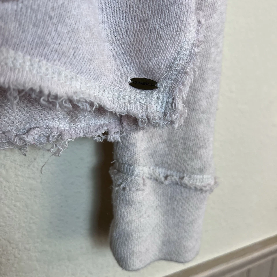 Sudadera con Capucha O’Neill L Oso Surf Logo Floral Pullover Envejecido Dobladillo Crudo Boho Playa Foto 4 de 4