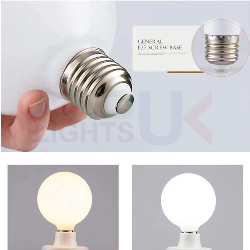 Bombillas Globo LED 5W G80 E27 3000 y 6000K Ahorro de Energía Vidrio Esmerilado