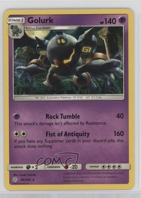 Golurk Pokémon Sun & Moon Cosmic Eclipse #90