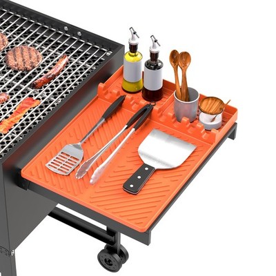 Lanlw Silicone Grill Mat Compatible Blackstone Bbq Griddle Tools Mat Drip Pad