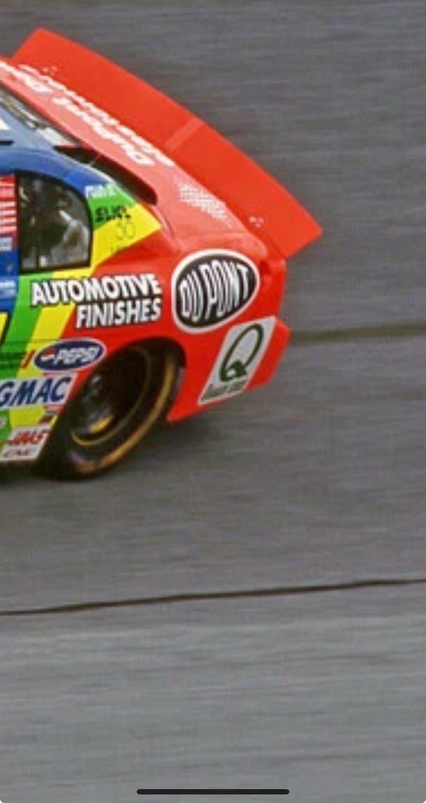 Jeff Gordon Autographed #24 DuPont Gas Fender From NASCAR Race Car