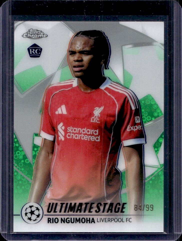 2025-26 Topps Rio Ngumoha Ultimate Stage Chrome Rookie RC Green ...