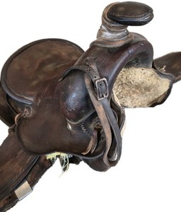 Antique George Lawrence Co. Portland ORE Slick Fork Western Saddle - Early 1900s