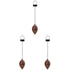 Set of 3 Outdoor Chandelier Solar Projection Light Chinese Lanterns Garden