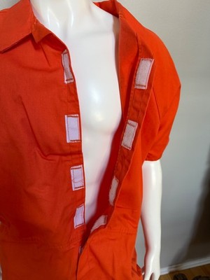 【SOLD】 Genuine Bob Barker Prison Jail Inmate 6761 Orange Jumpsuit XL