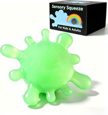Splat-Tastic Green Squishy Stress Ball for Kids Anxiety Relief Sensory Fun