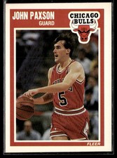 1989-90 Fleer #22 John Paxson Basketball Card 3901L