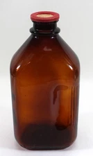Vintage Amber Milk Bottle – Freesmeier’s Farm Dairy, 1/2 Gallon w/ Original Cap