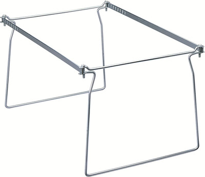 Steel Hanging File Folder Frame, Letter Size, Gray, 2 per Pack (6487)