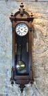 Vintage Antique USA Ansonia Regulator Wall Clock,2 Brass Weights,Walnut Case — photo 8
