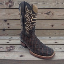 Botas Vaqueras Cowboy Boots- Made in Mexico- 100 Leather - Fish Pirarucu