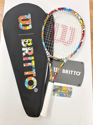Wilson Clash 100 x Romero Britto Grip 4 1/4 Limited Tennis Racket Racquet