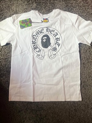 Bape x Chrome Hearts T-Shirt White, Size Medium, New with tags