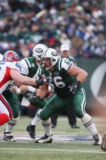 Guard Alan Faneca New York Jets looks to make a block during thei- 2008 Photo