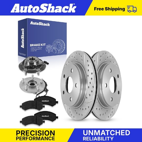 Ceramic 5-Lug Brake Rotor, Pad and Wheel Bearing Kit; Front (03-05 RAM 1500, Excluding SRT-10 Ceramic 5-Lug Brake Rotor, Pad and Wheel Bearing Kit; Front (03-05 RAM 1500, Excluding SRT-10