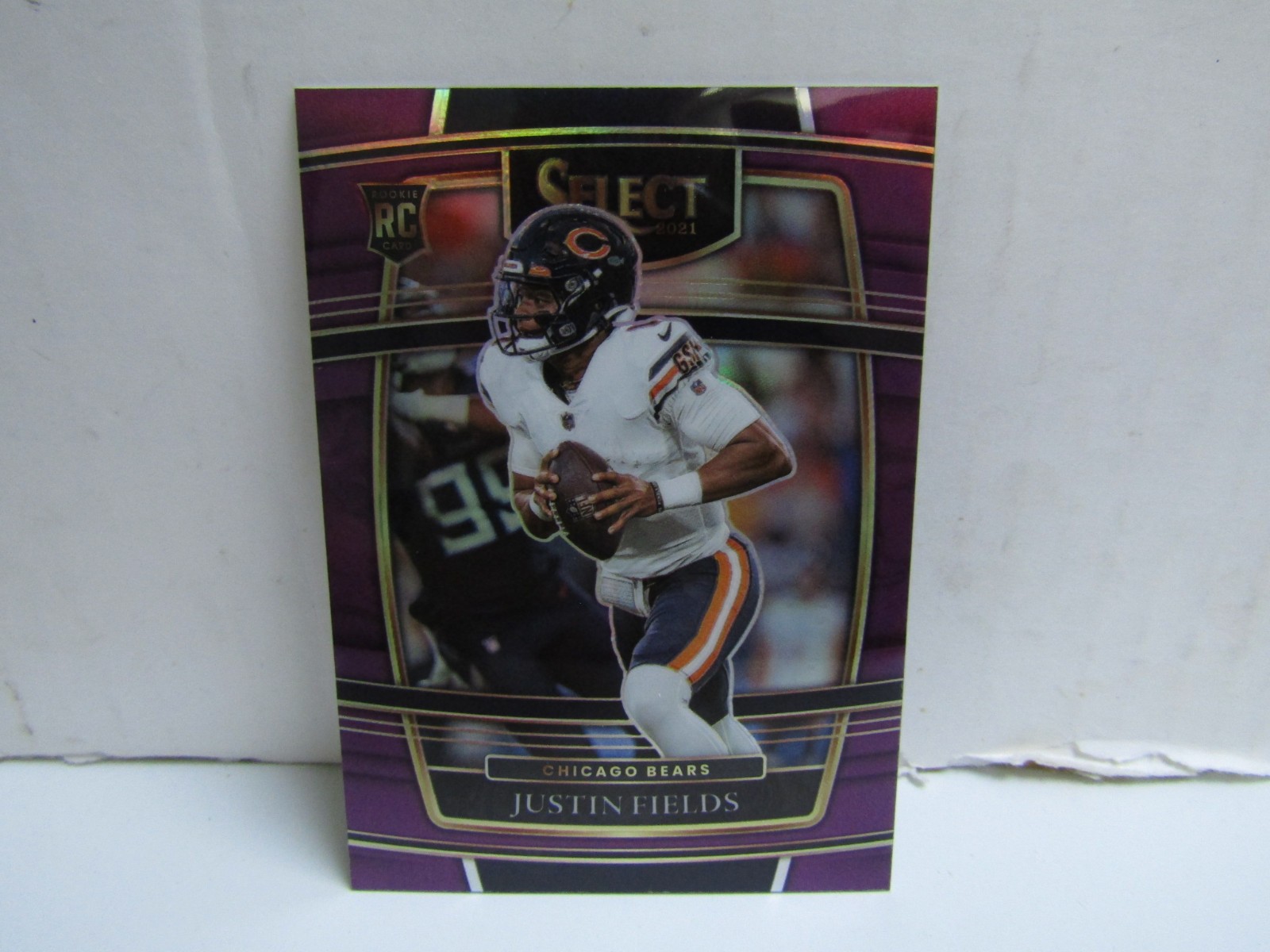 2021 Panini Select #50 Justin Fields Concourse Purple RC /75 Bears