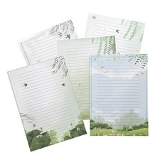 50 Lined Writing Paper Set, Stationery Paper for Writing Letter, 100 GSM Prin...