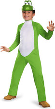 Yoshi Deluxe Costume, Official Nintendo Super Mario Costume, Kids Size Small 4-